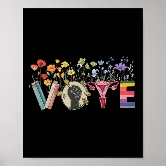 Abstimmung wie Ruth schickte dir Blume Feministin Poster (Vorne)