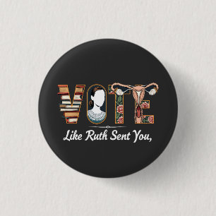 Abstimmung wie Ruth schickte dir Harris LGBTQ Glei Button