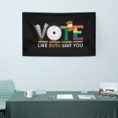 Abstimmung wie Ruth Sent you Gavel Feminists LGBbt Banner (Messeveranstaltung)