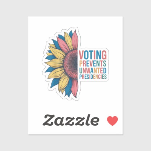 Abstimmungen verhindern unerwünschte Präsidentscha Aufkleber (Blatt)