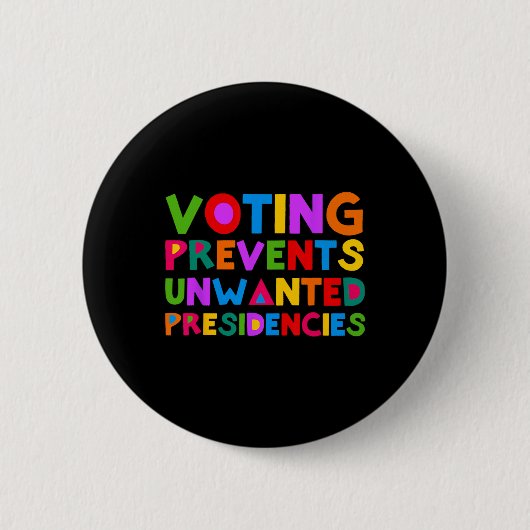 Abstimmungen verhindern unerwünschte Präsidentscha Button (Vorderseite)