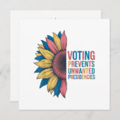 Abstimmungen verhindern unerwünschte Präsidentscha Dankeskarte (Vorne/Hinten)