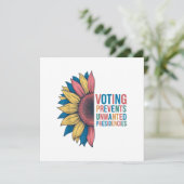 Abstimmungen verhindern unerwünschte Präsidentscha Dankeskarte (Stehend Vorderseite)