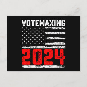 AbstimmungMaxing 2024 Trump Präsidentschaftswahl Postkarte