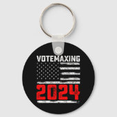 AbstimmungMaxing 2024 Trump Präsidentschaftswahl Schlüsselanhänger (Vorderseite)