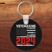 AbstimmungMaxing 2024 Trump Präsidentschaftswahl Schlüsselanhänger (Vorderseite)