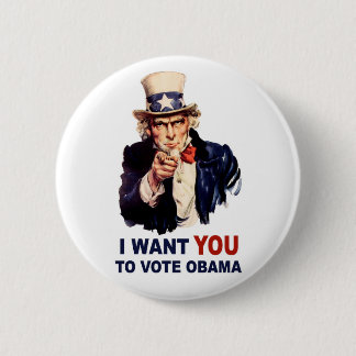 Abstimmungobama-Knopf Button