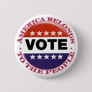 Abstimmungs-Amerika-Knopf Button
