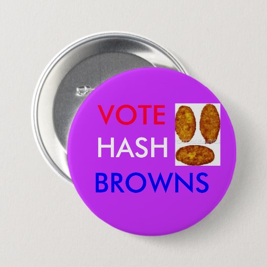 Abstimmungs-Bratkartoffeln Button (Vorne & Hinten)