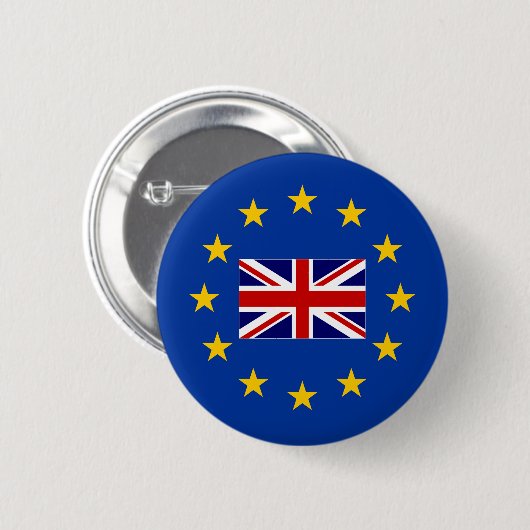 Abstimmungs-Buttonknöpfe brexit Referendum EU Button (Vorne & Hinten)