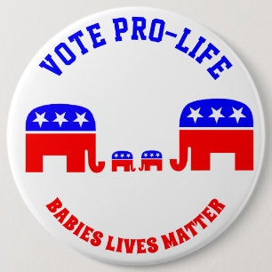 ABSTIMMUNGS-GEGEN DIE ABTREIBUNG BUTTON