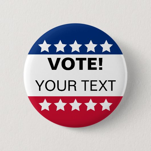 Abstimmungs-Knopf - personifizieren Sie ihn Button (Vorderseite)