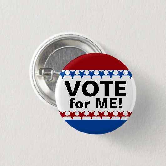 Abstimmungs-kundenspezifischer Kampagnen-Knopf Button (Vorne & Hinten)