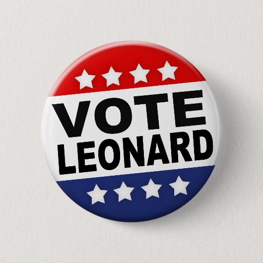 Abstimmungs-Leonard-Knopf Button (Vorderseite)