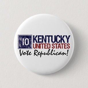 Abstimmungs-Republikaner im Jahre 2010 - Vintages Button