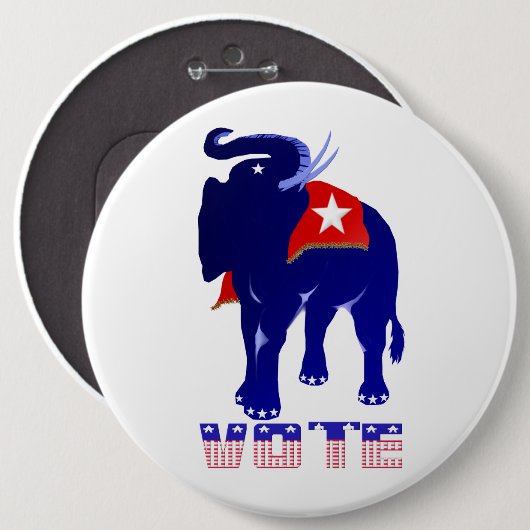 Abstimmungs-Republikaner-Knopf Button (Vorne & Hinten)