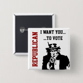 Abstimmungs-Republikaner-Knopf Button (Vorne & Hinten)