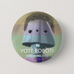 Abstimmungs-Roboter! Schicker Knopf Button