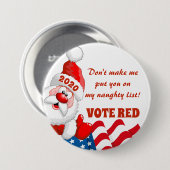 ABSTIMMUNGS-ROT - WAHLEN DES REPUBLIKANER-2020 BUTTON (Vorne & Hinten)
