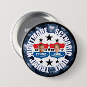 Abstimmungs-Trumpf; Erhalten Sie Herzog Button (Vorne & Hinten)