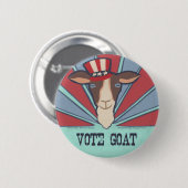 Abstimmungs-Ziege! Kampagnen-Knopf Button (Vorne & Hinten)