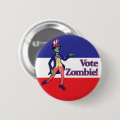 Abstimmungs-Zombie-Knopf Button (Vorne & Hinten)