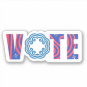 Abstimmungsaufkleber - Hmong Design Aufkleber (Vorderseite)