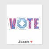 Abstimmungsaufkleber - Hmong Design Aufkleber (Blatt)