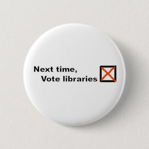 Abstimmungsbibliotheks-Abzeichen Button