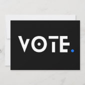 Abstimmungsblauer Zeitraum Einladung (Vorderseite)