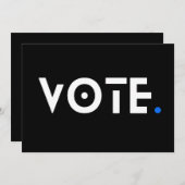 Abstimmungsblauer Zeitraum Einladung (Vorne/Hinten)