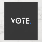 Abstimmungsblauer Zeitraum Weinetikett (Einzelnes Label)