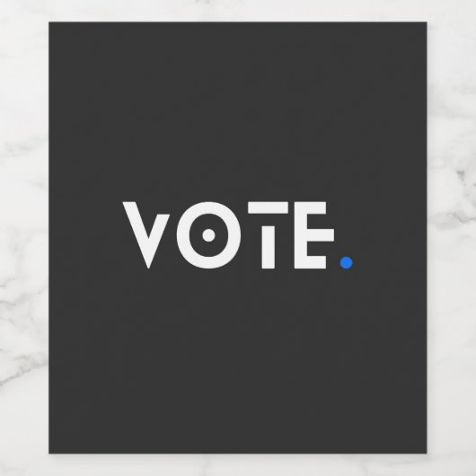 Abstimmungsblauer Zeitraum Weinetikett (Einzelnes Label)