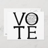 Abstimmungsfragen Postkarte (Vorne/Hinten)