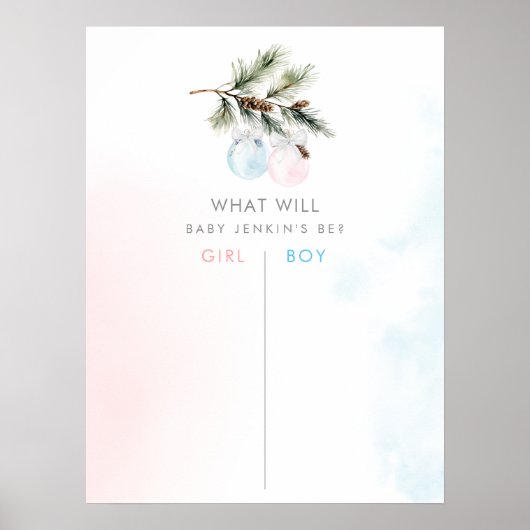 Abstimmungsgremium für das Wintergeschlechterverhä Poster (Vorne)