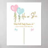 Abstimmungsgremium für den Ballonfahrer oder das G Poster (Vorne)