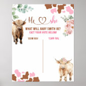 Abstimmungsgremium für Heifer- oder Bull-Kuh-Gesch Poster (Vorne)