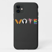 ABSTIMMUNGSKNOTEN Uterus LGBT-Unterstützung Case-Mate iPhone Hülle (Rückseite)