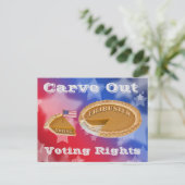 Abstimmungsrechte Filibuster Carve-Out Postkarte (Stehend Vorderseite)