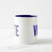Abstimmungsstunde: Zwei-Tone-Tasse (blau) Zweifarbige Tasse (Mittel)