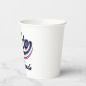 Abstimmungstafpografie - Wahl Pappbecher (Links)