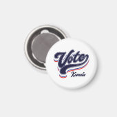 Abstimmungstafpografie - Wahlmagazin Magnet (Vorderseite/Rückseite)