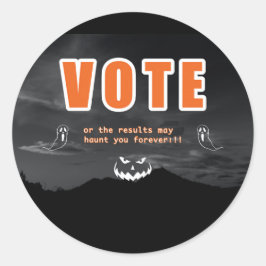 Abstimmungstaktik Runder Aufkleber