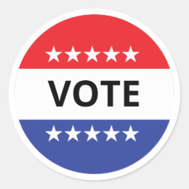 Abstimmungsvorlage Runder Aufkleber