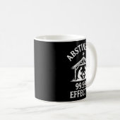 Abstinence 99.99% Effective Fun Holiday Humor  Kaffeetasse (VorderseiteRechts)