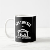 Abstinence 99.99 Percent Effective Nativity Christ Kaffeetasse (Links)