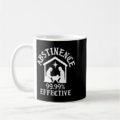 Abstinence 99.99 Percent Effective Nativity Christ Kaffeetasse (Links)