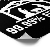Abstinence 99.99 Percent Effective Nativity Christ Poster (Ecke)