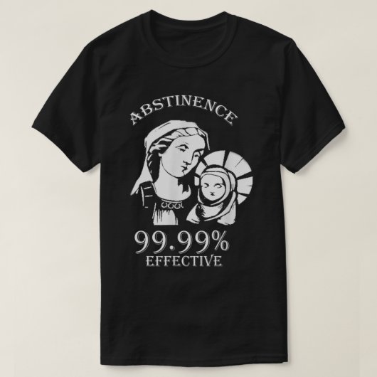 Abstinenz 99.99 Effective Jesus lustige Weihnachte T-Shirt (Design vorne)