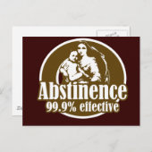 Abstinenz 99% Effektiver religiöser Spaß Postkarte (Vorne/Hinten)